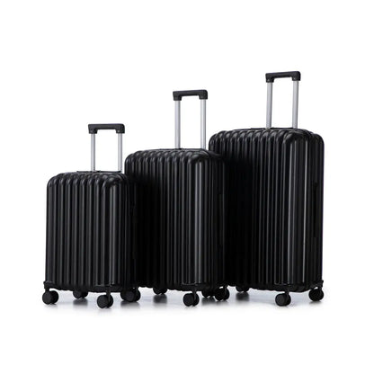 20"/24"/28" 3 Pcs/set in ABS Spinner Wheel Luggage Carry on Suitcase with Cup Holder & USB Port & Phone Holder (Pink) TravelTimesAwait