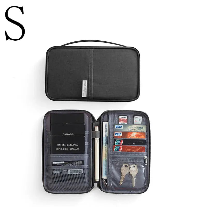 Passport packs Wallet Family Passport Holder Multi Functional Document Case Organizer Travel accessories Document Bag Cardholder TravelTimesAwait