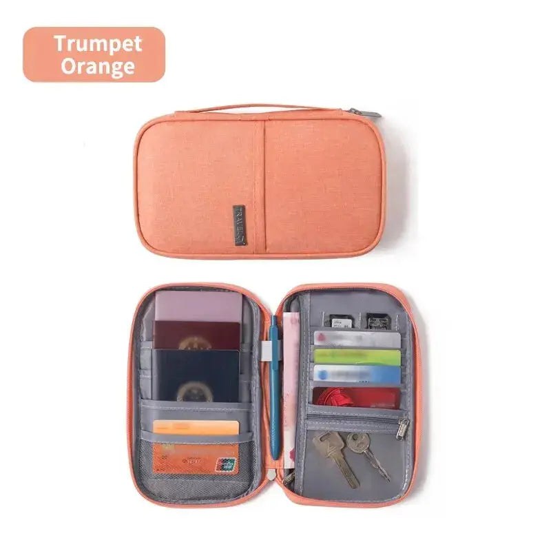1PC Portable Travel Plane Bag Waterproof High Quality Business Passport Bag Multi-functional Cationic Document Storage TravelTimesAwait