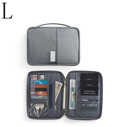 Passport packs Wallet Family Passport Holder Multi Functional Document Case Organizer Travel accessories Document Bag Cardholder TravelTimesAwait