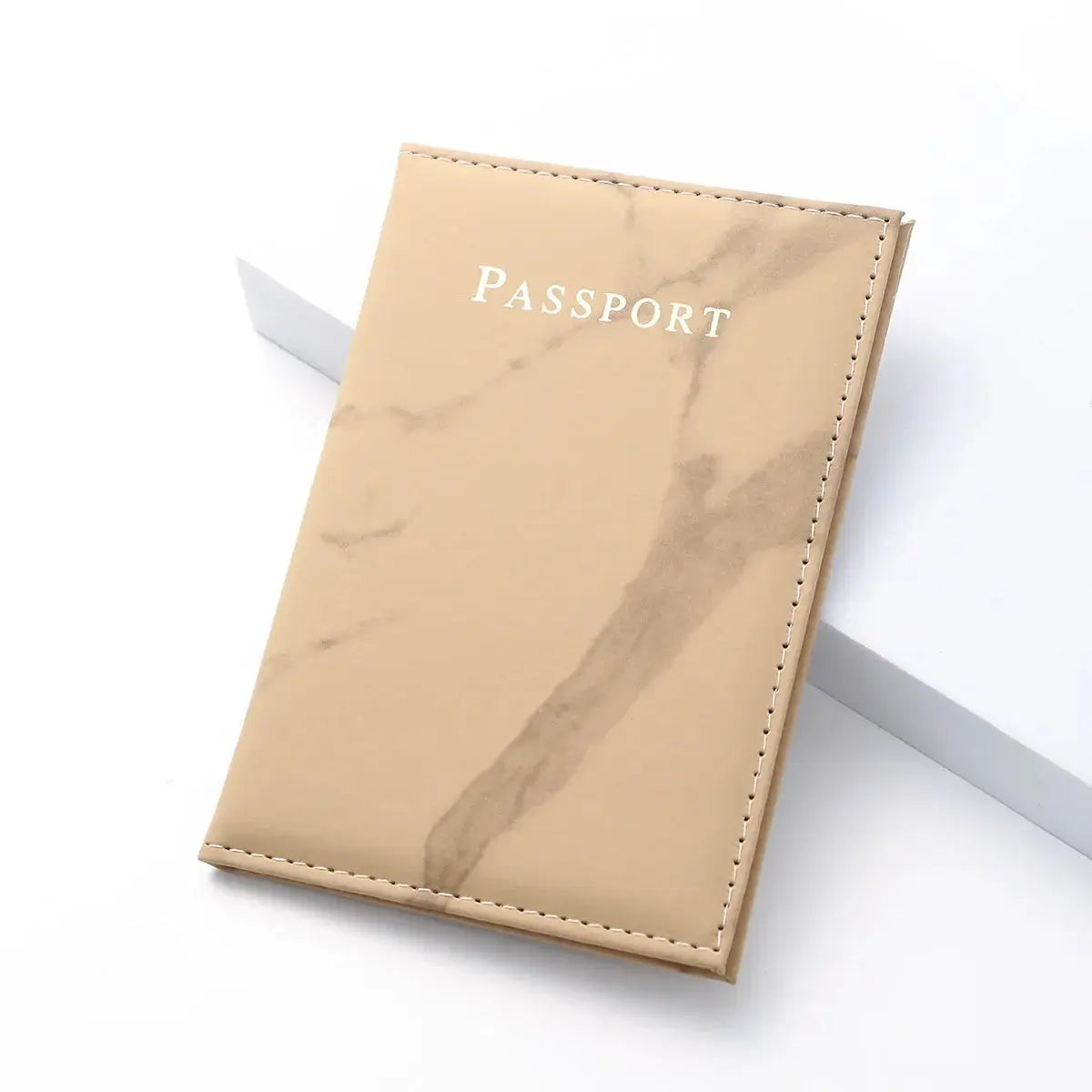 Travel Passport Holder Marble Pattern Passport Covers Passport Cover Flight Ticket Clip ID Credit Card Holder Travel Accessories TravelTimesAwait