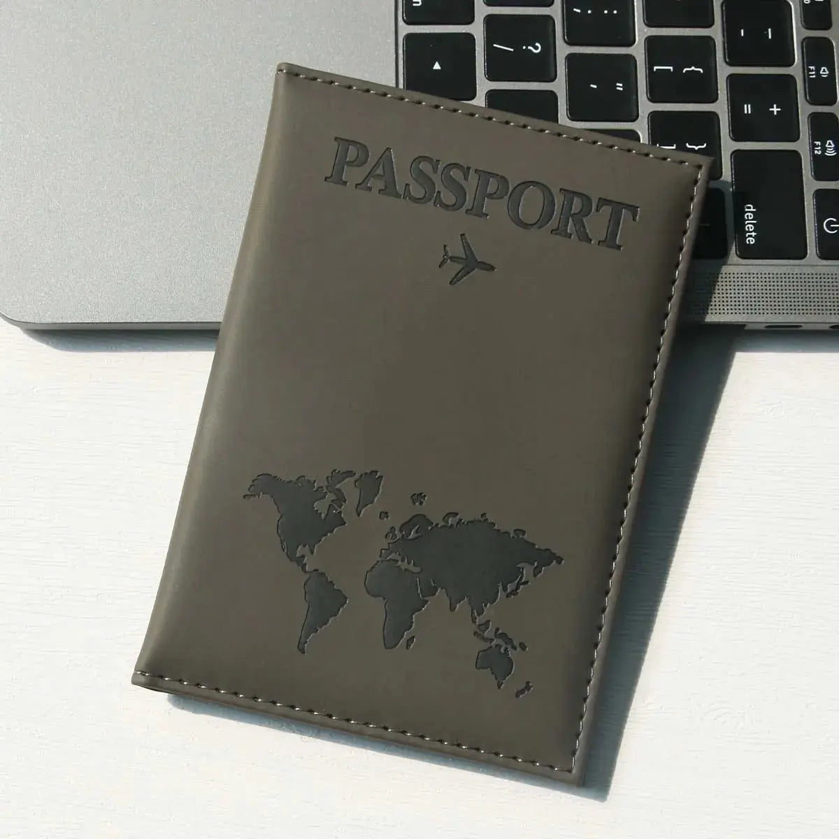 Passport Holder Map PU Passport Cover Travel Essential Cruise Must Have Passport Holders Slim and Portable for Travel TravelTimesAwait