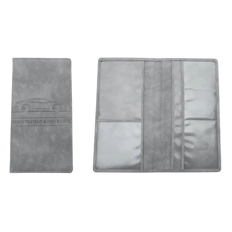 Passport Storage Folder Solid Color Car Driving Documents Credit Card Holders Purse Travel Passport Holder Driver License Bag TravelTimesAwait