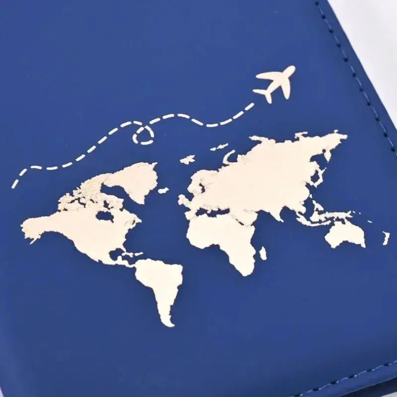 Fashion Women Travel Passport Cover Holder Case ID Credit Card Holder Travel Accessories Map Passports Wallet Ticket Protective TravelTimesAwait