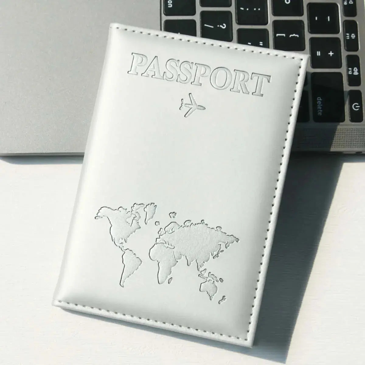 Passport Holder Map PU Passport Cover Travel Essential Cruise Must Have Passport Holders Slim and Portable for Travel TravelTimesAwait