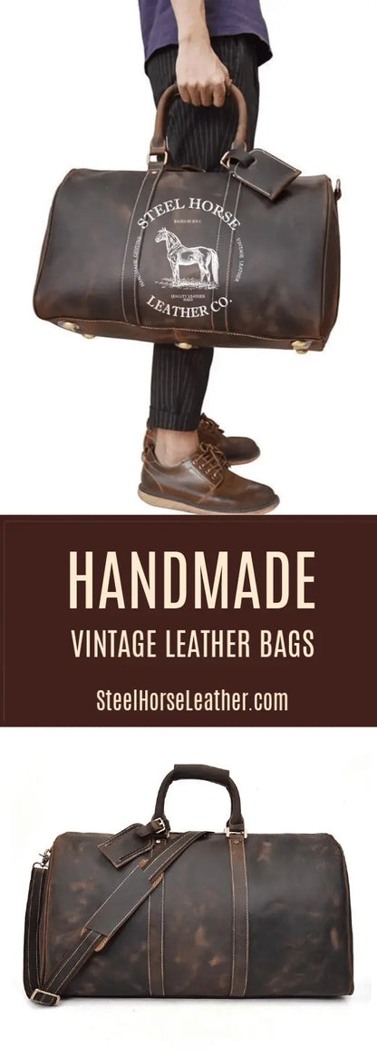 The Bjarke Weekender | Handcrafted Leather Duffle Bag Jade Gaia