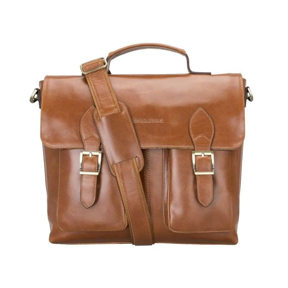 Olympus Genuine Leather Bag, Briefcase, Notebook Bag - 13"/17" Silver Epimetheus