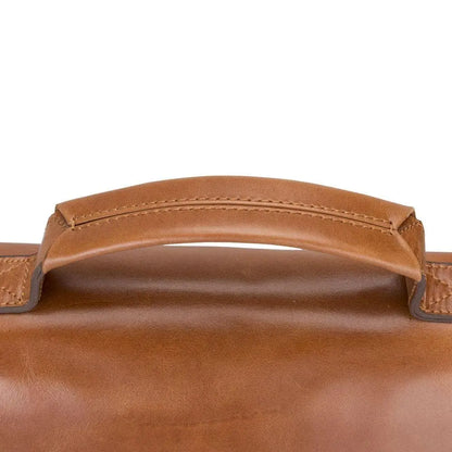 Olympus Genuine Leather Bag, Briefcase, Notebook Bag - 13"/17" Silver Epimetheus