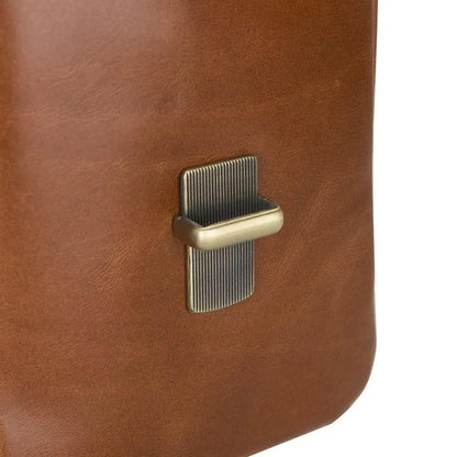 Olympus Genuine Leather Bag, Briefcase, Notebook Bag - 13"/17" Silver Epimetheus