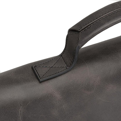 Olympus Genuine Leather Bag, Briefcase, Notebook Bag - 13"/17" Silver Epimetheus