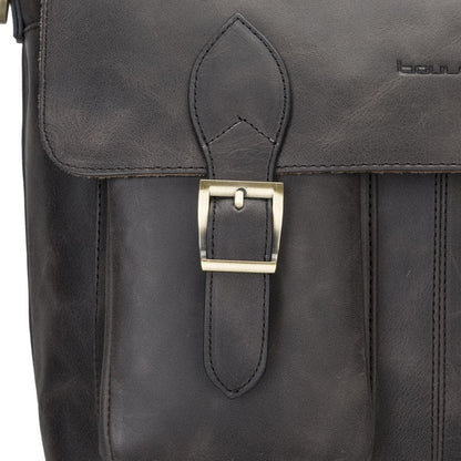 Olympus Genuine Leather Bag, Briefcase, Notebook Bag - 13"/17" Silver Epimetheus