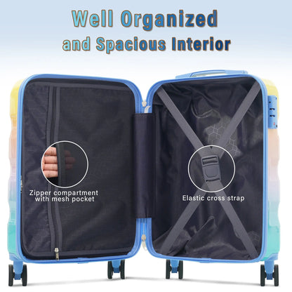 Luggage Set 3 Piece – Hardshell Suitcases with Spinner Wheels and TSA