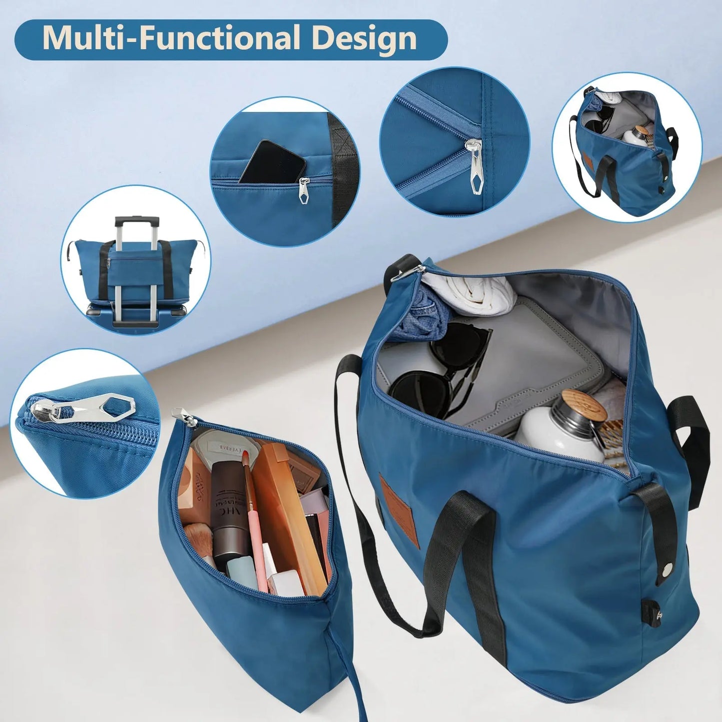 Hardshell Luggage Sets 6 Piece Suitcase Set, Expandable Lightweight