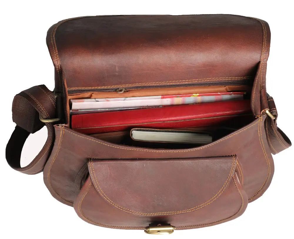 Combo Of 2 ,Buffalo Laptop Briefcase And Leather Small Purse Salmon Alder