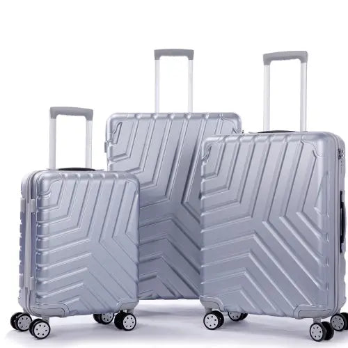 Suitcase Hardside Luggage Sets 3 Pieces with Double Spinner Wheels Teal Simba