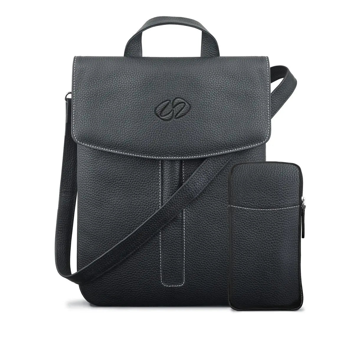 MacCase Premium Leather Crossbody Tablet Bag Ochre Eurybia