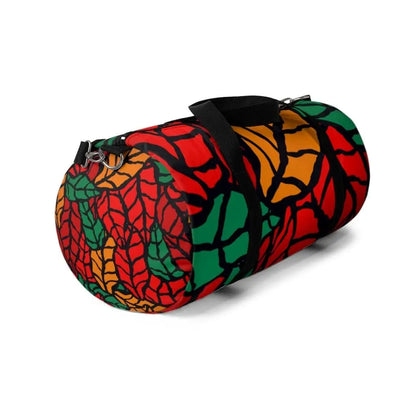 Duffel Bag - Carry on Luggage - Autumn Red Leaves Grey Coco