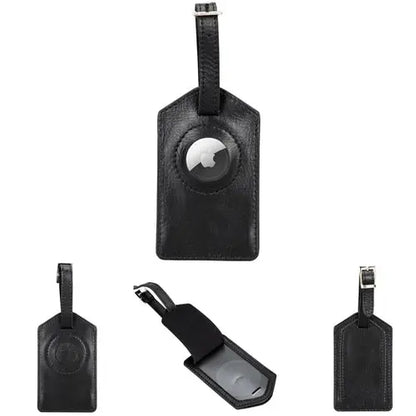 Estes Genuine Leather Luggage Tag with AirTag Slot