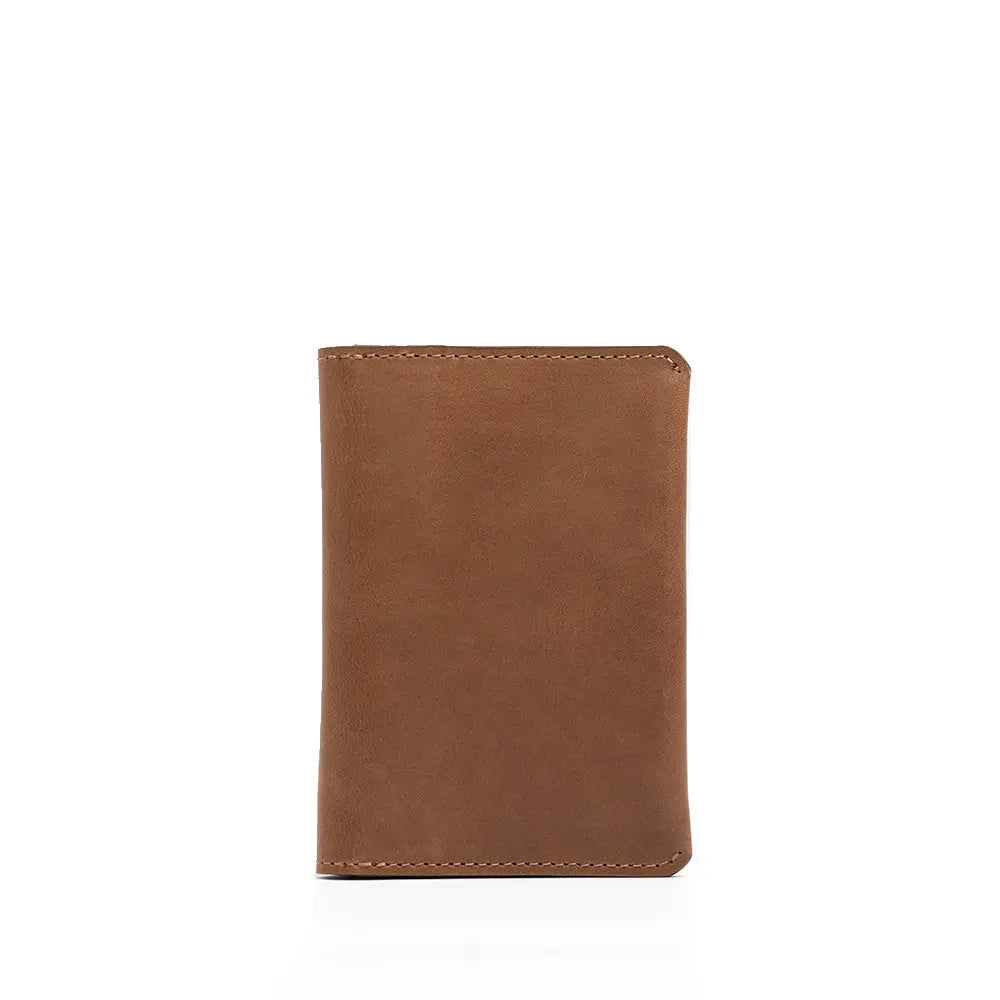 Leather AirTag Passport Holder Purple Buckeye