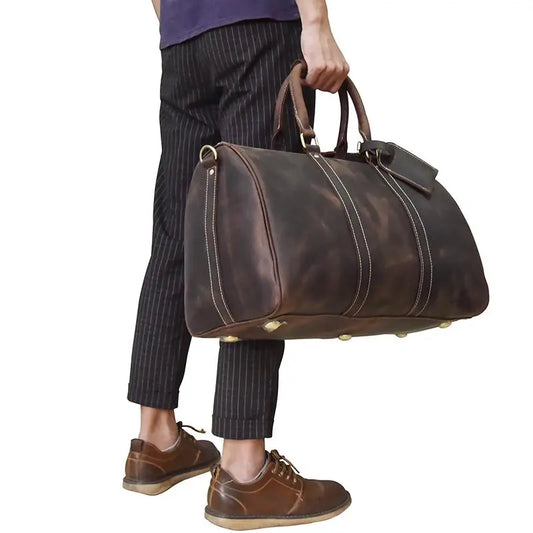 The Bjarke Weekender | Handcrafted Leather Duffle Bag Jade Gaia
