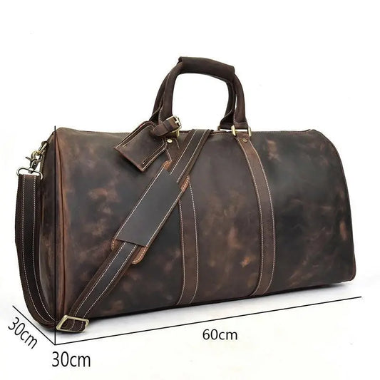 The Bjarke Weekender | Handcrafted Leather Duffle Bag Jade Gaia