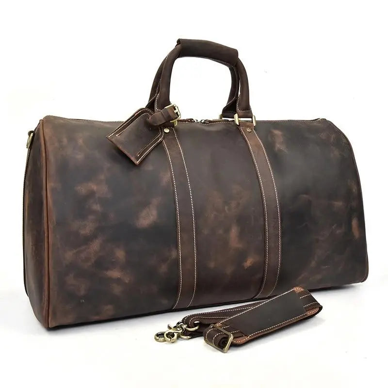 The Bjarke Weekender | Handcrafted Leather Duffle Bag Jade Gaia