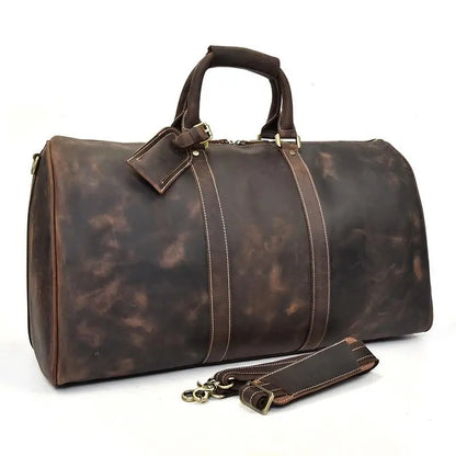 The Bjarke Weekender | Handcrafted Leather Duffle Bag Jade Gaia