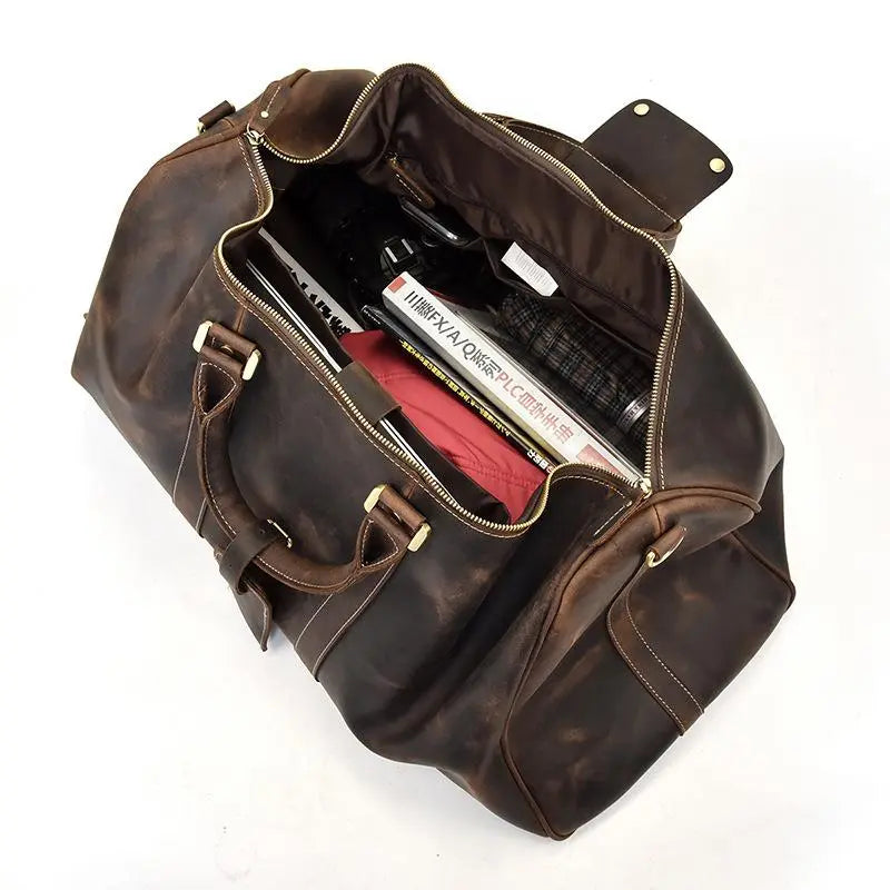 The Bjarke Weekender | Handcrafted Leather Duffle Bag Jade Gaia