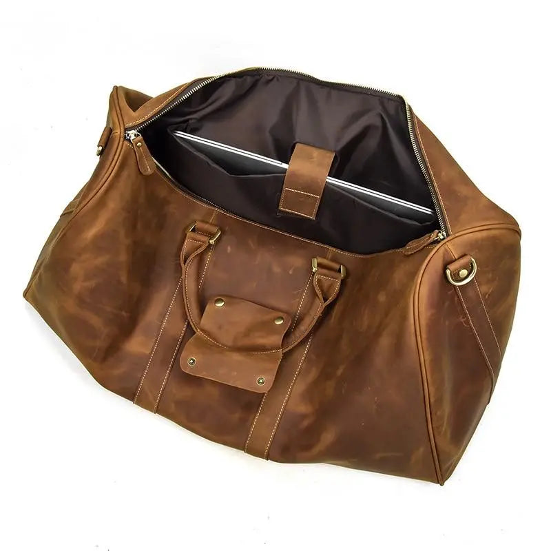 The Bjarke Weekender | Handcrafted Leather Duffle Bag Jade Gaia