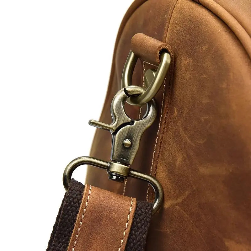 The Bjarke Weekender | Handcrafted Leather Duffle Bag Jade Gaia