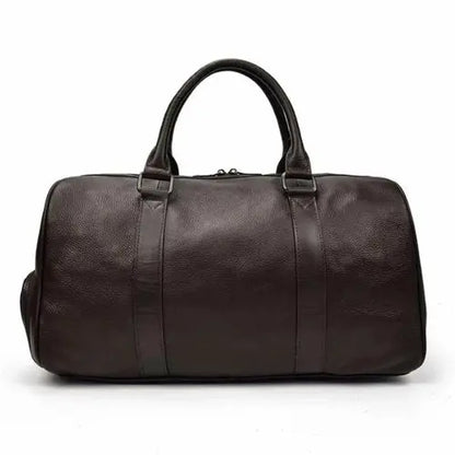 The Endre Weekender | Vintage Leather Duffle Bag Jade Gaia