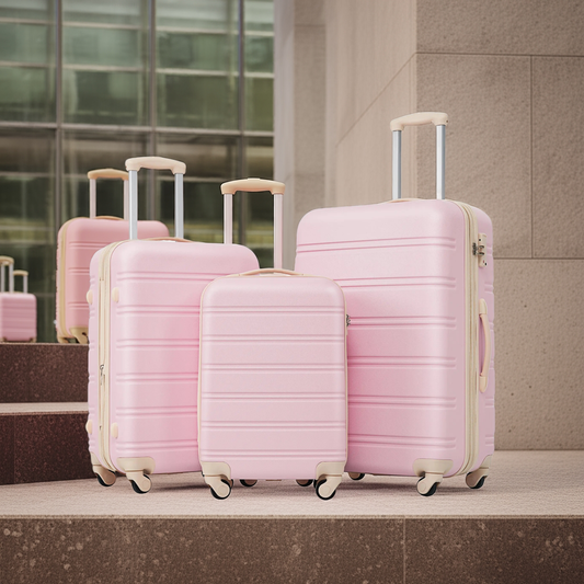3 Piece Luggage Set Hardside Spinner Suitcase with TSA Lock 20' 24'